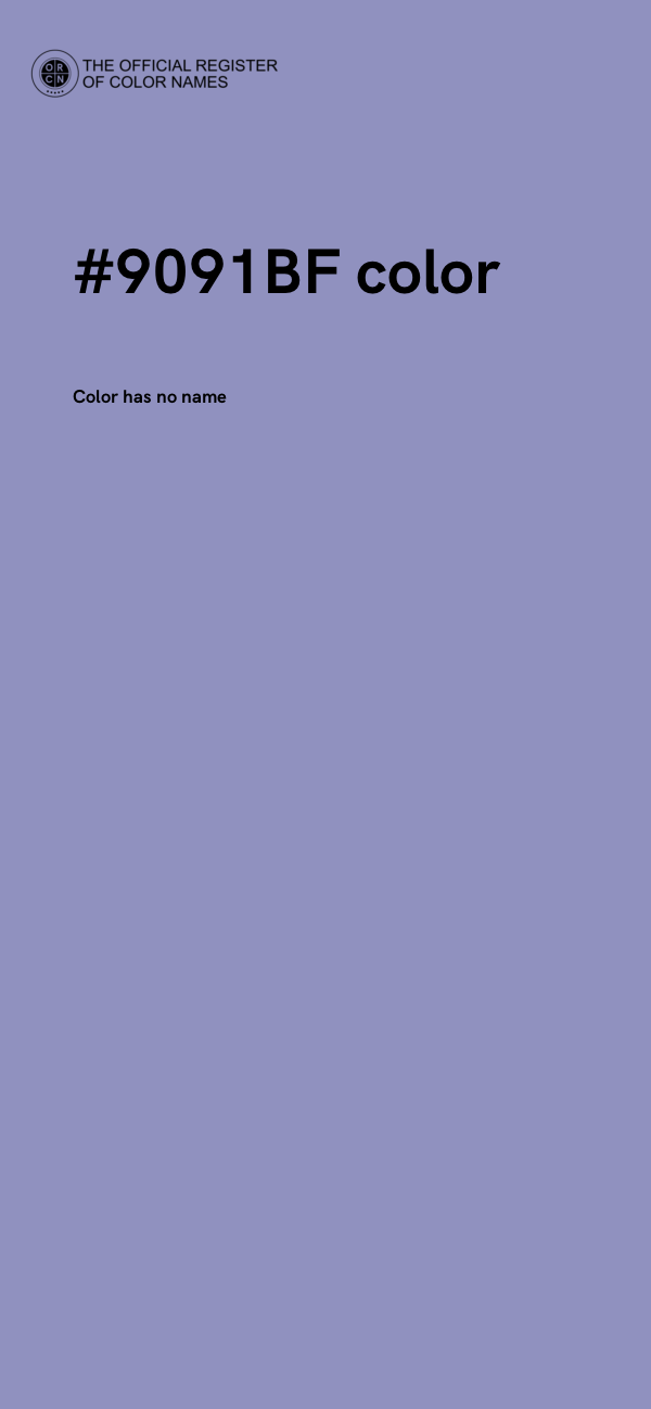 #9091BF color image