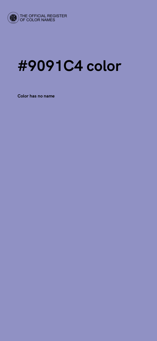 #9091C4 color image