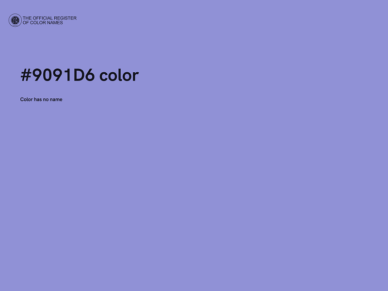 #9091D6 color image