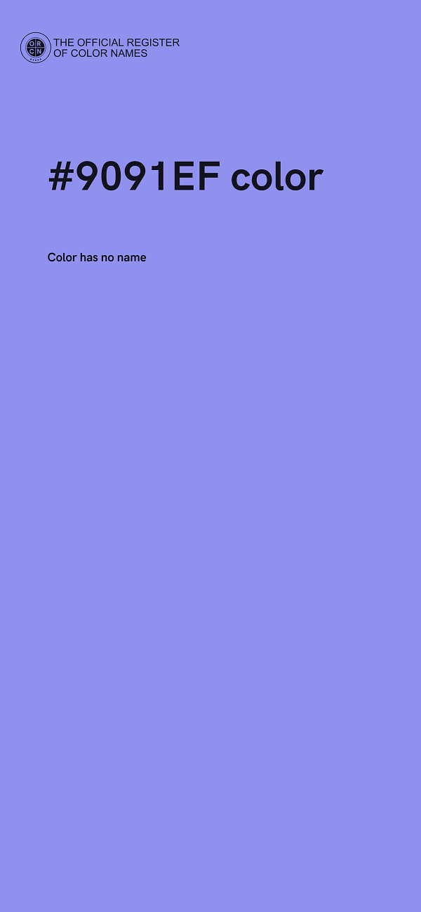 #9091EF color image