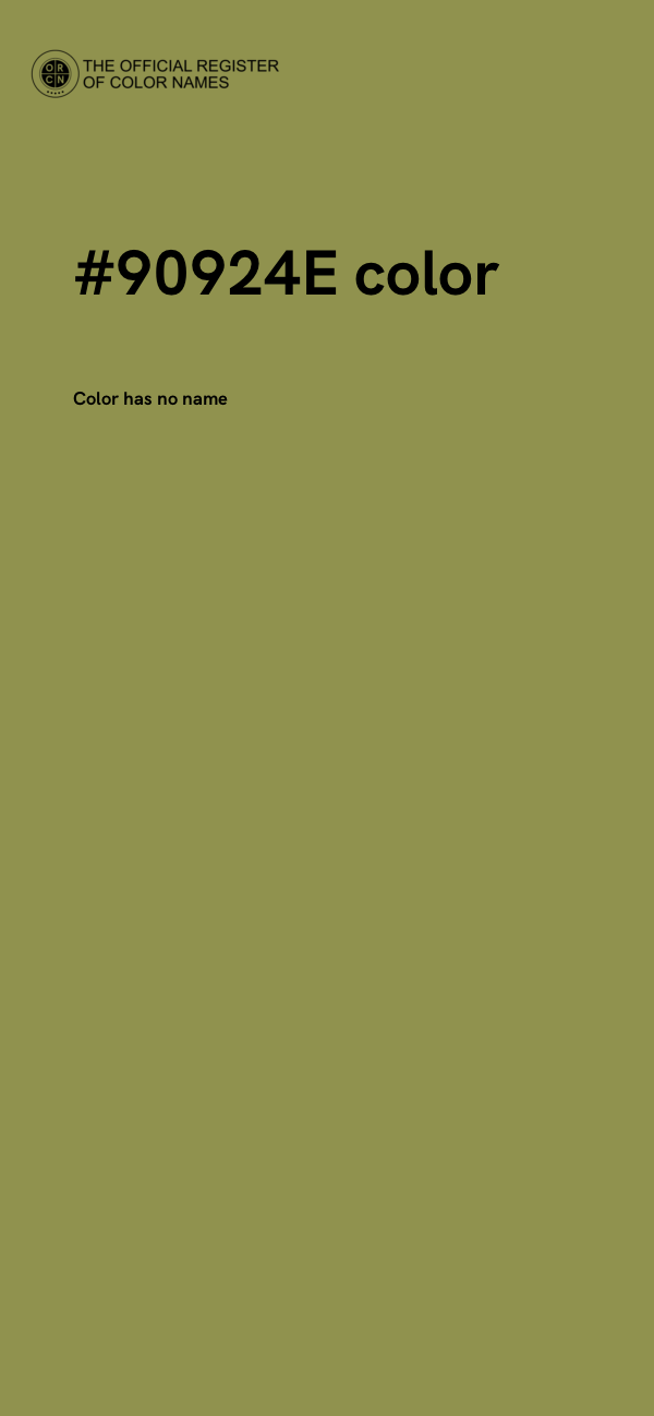 #90924E color image