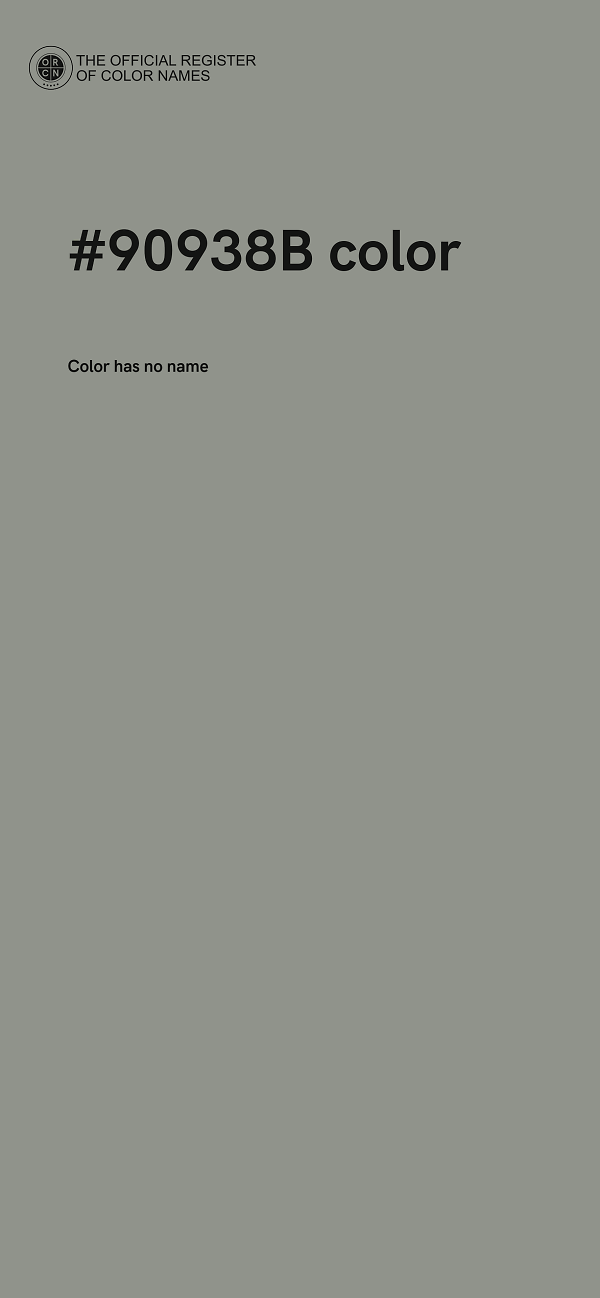 #90938B color image