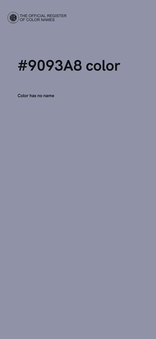 #9093A8 color image