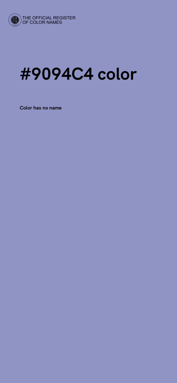 #9094C4 color image