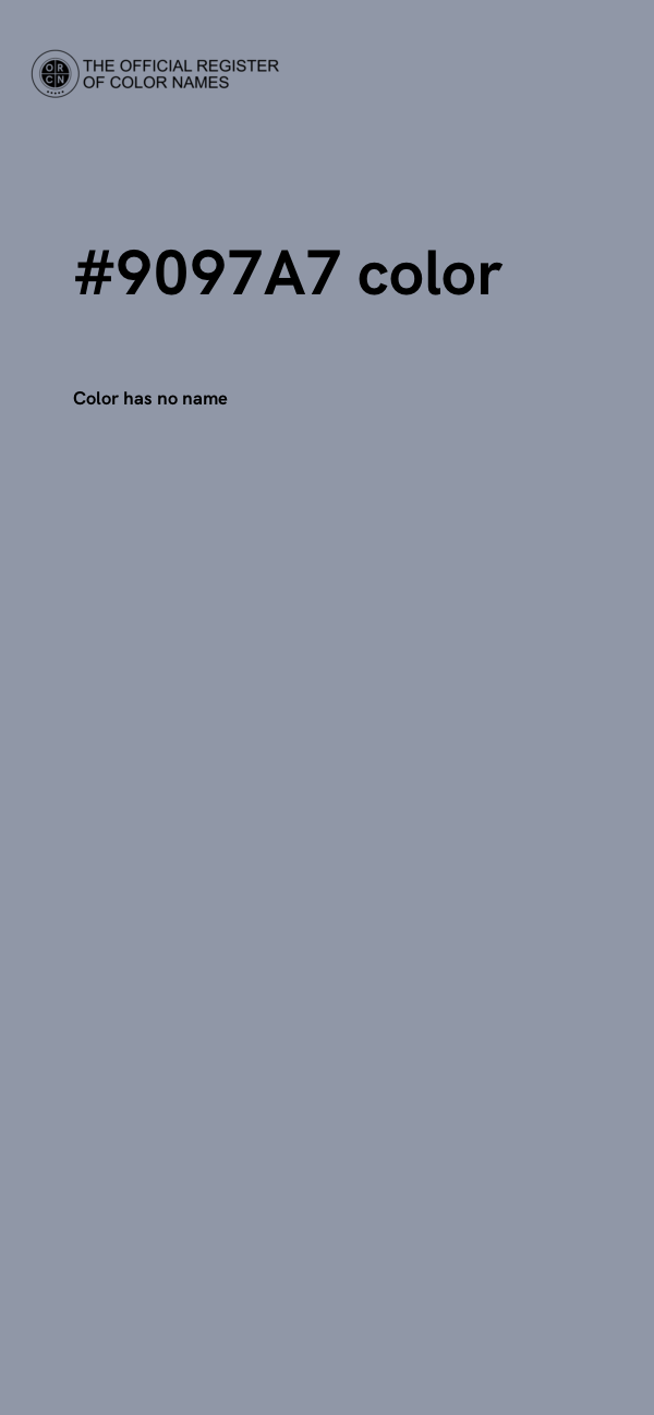 #9097A7 color image