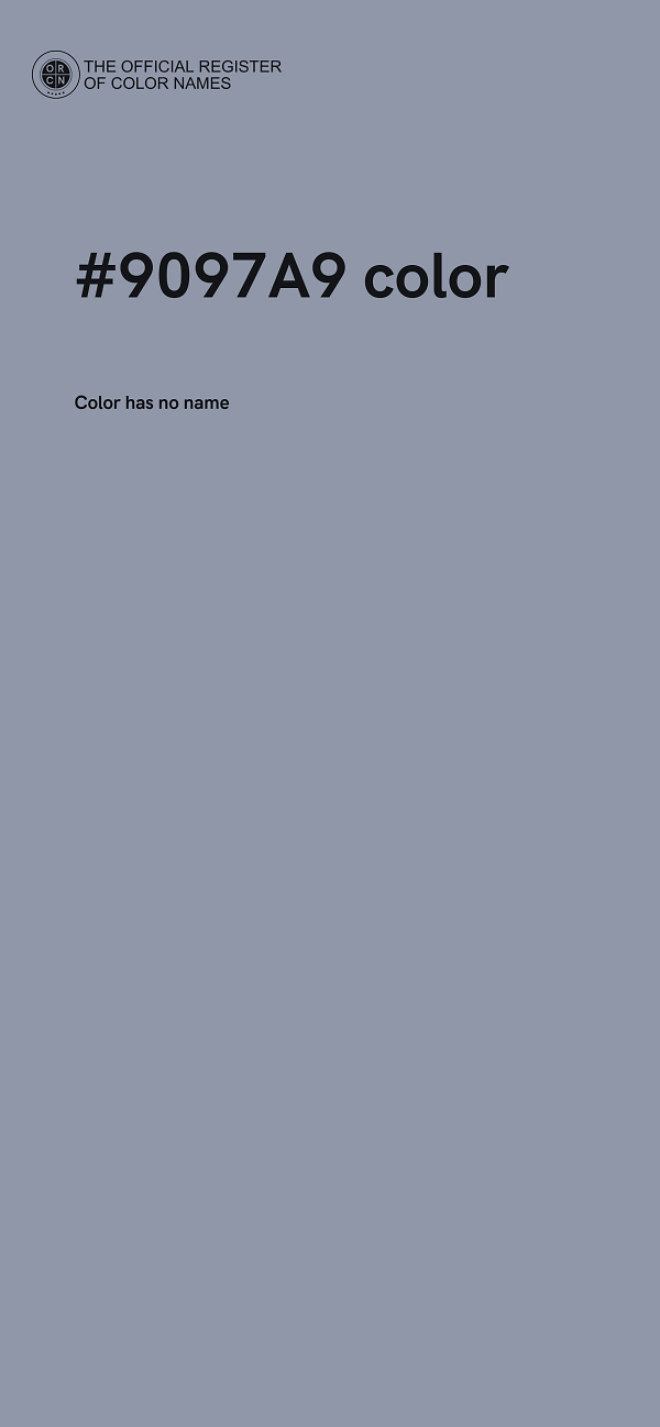 #9097A9 color image