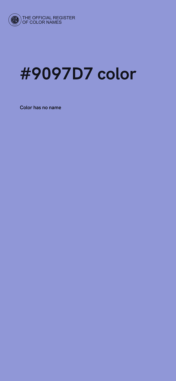 #9097D7 color image