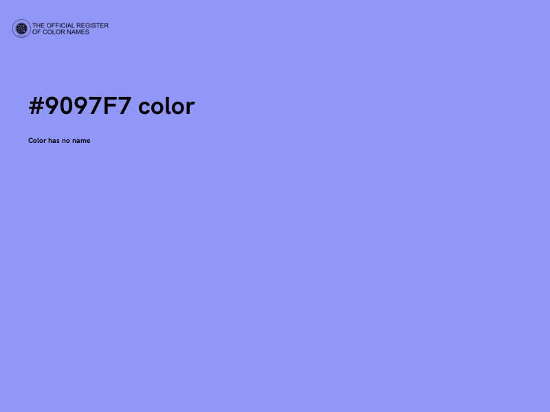 #9097F7 color image