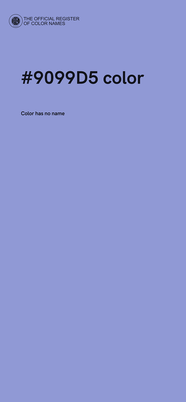 #9099D5 color image