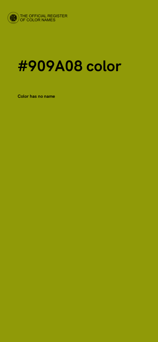 #909A08 color image