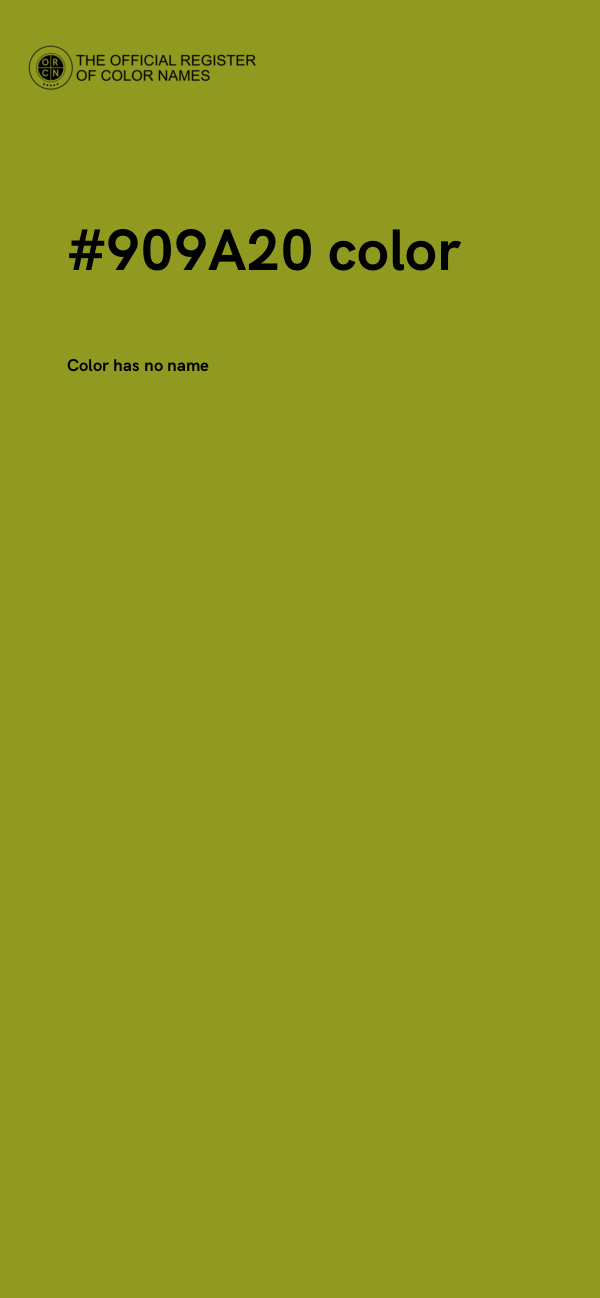#909A20 color image