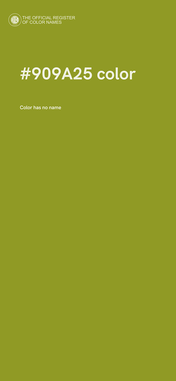 #909A25 color image