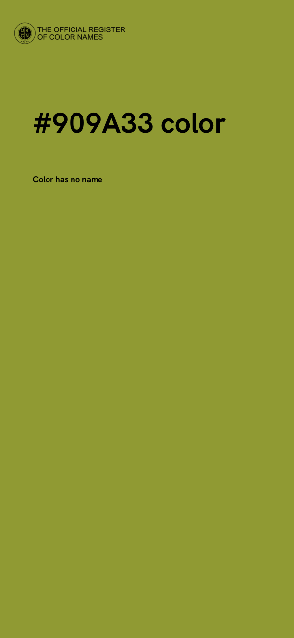 #909A33 color image