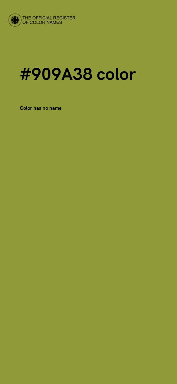 #909A38 color image