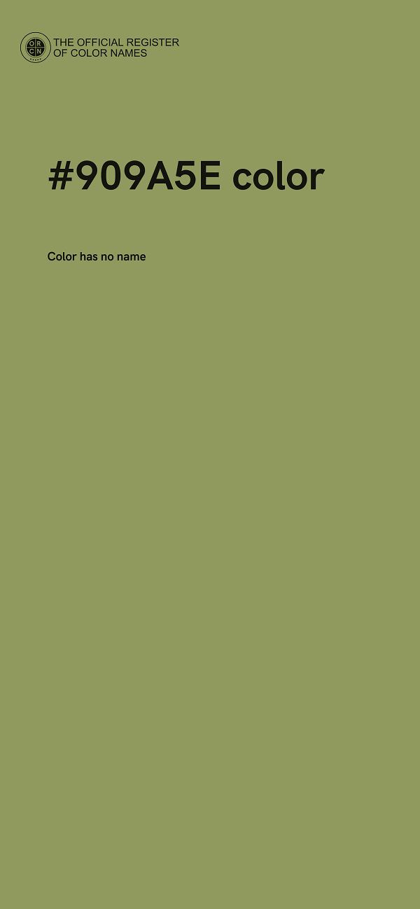 #909A5E color image