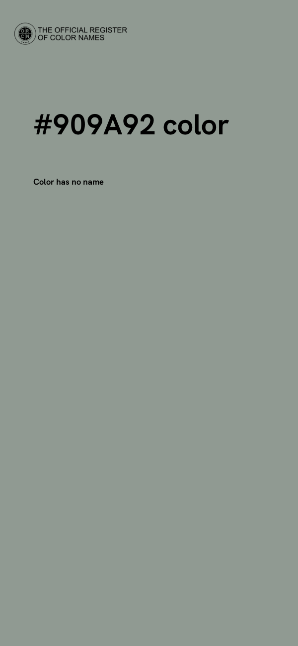 #909A92 color image