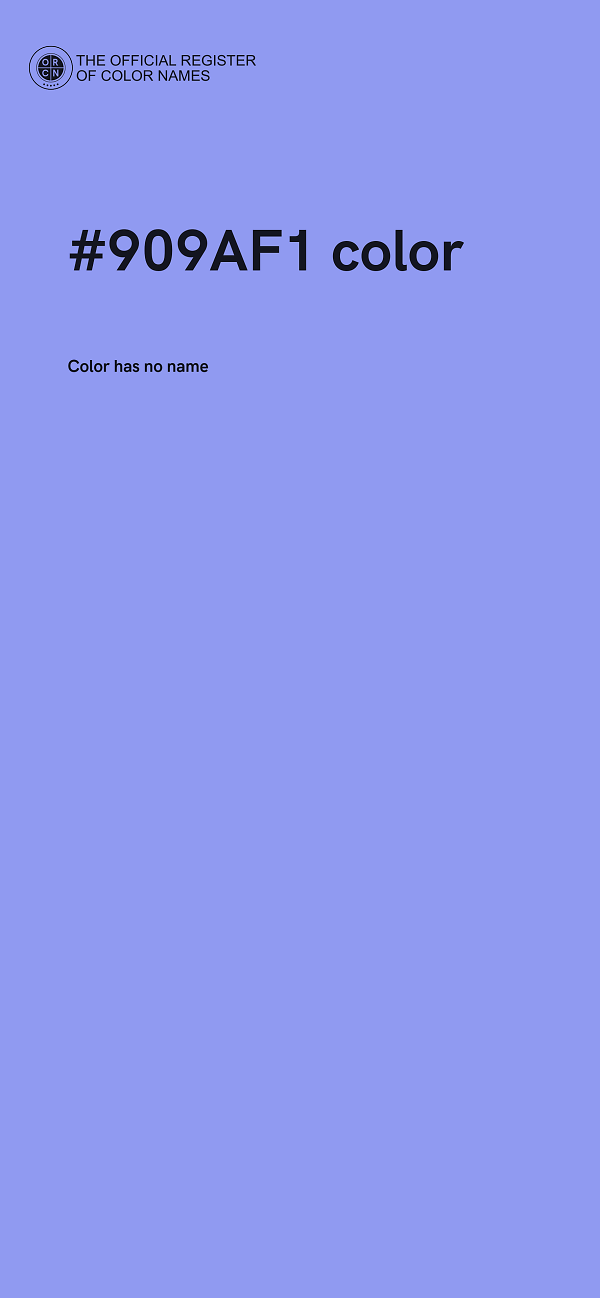 #909AF1 color image
