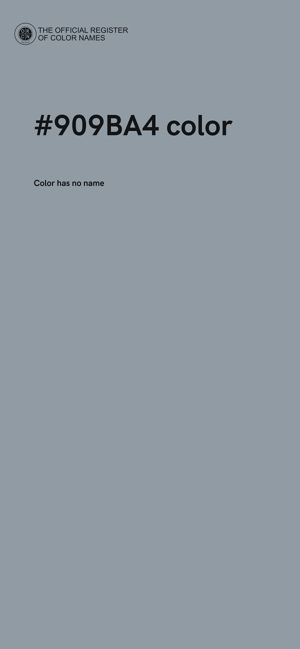 #909BA4 color image