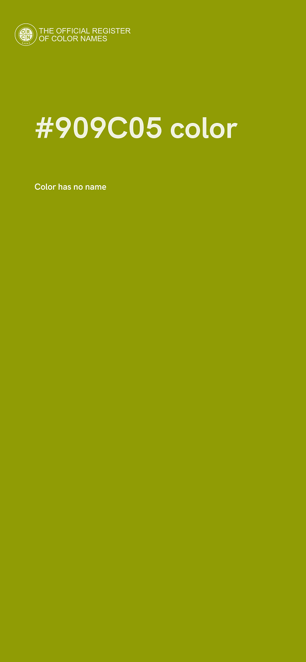 #909C05 color image