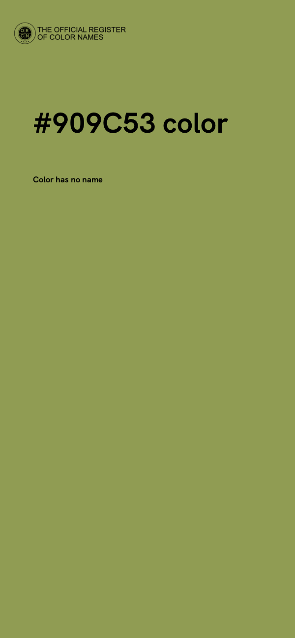 #909C53 color image
