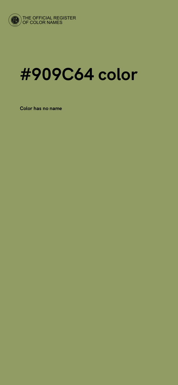 #909C64 color image