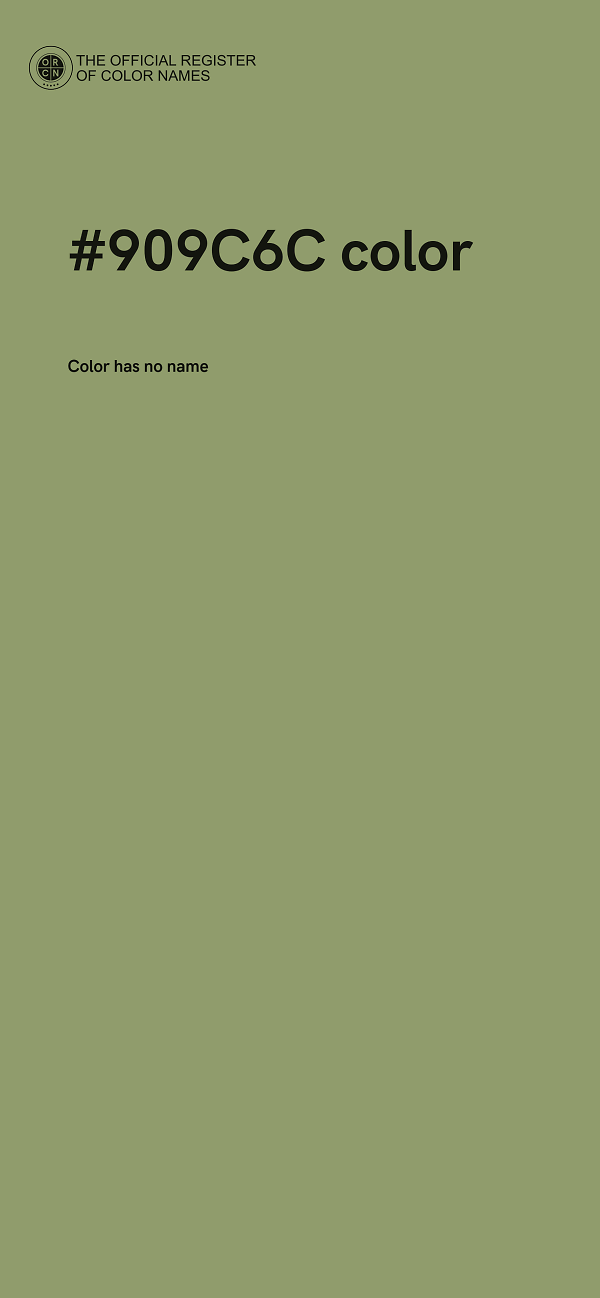 #909C6C color image