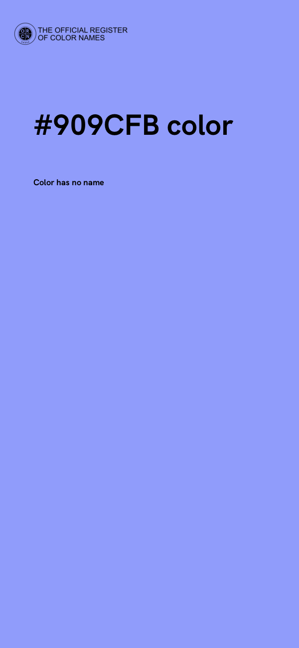 #909CFB color image