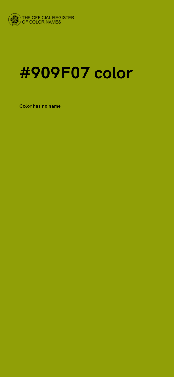 #909F07 color image