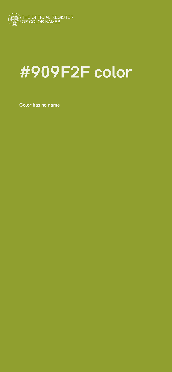 #909F2F color image