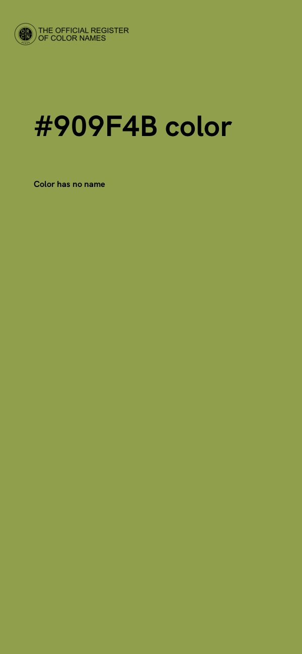 #909F4B color image