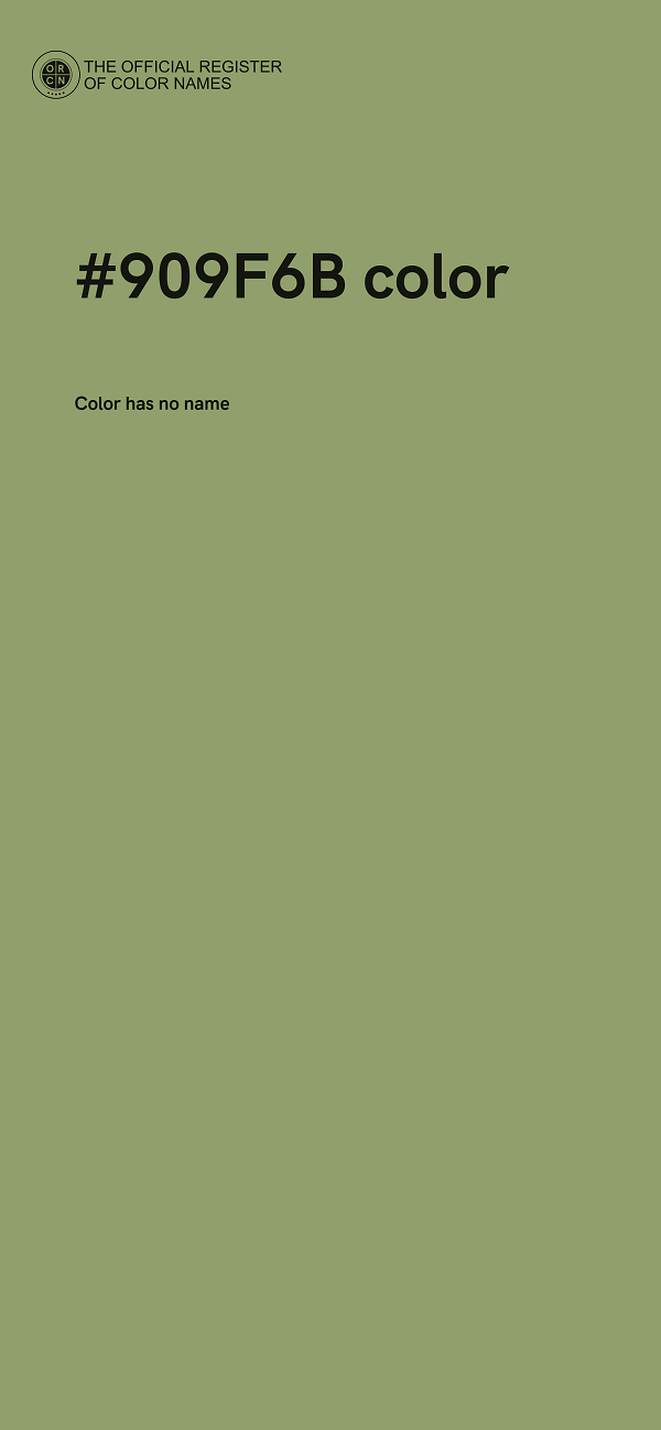#909F6B color image