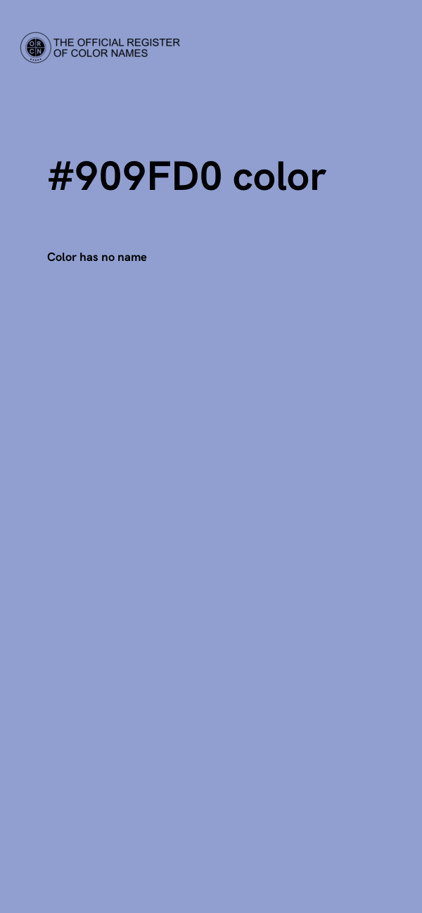 #909FD0 color image