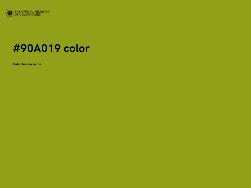 #90A019 color image