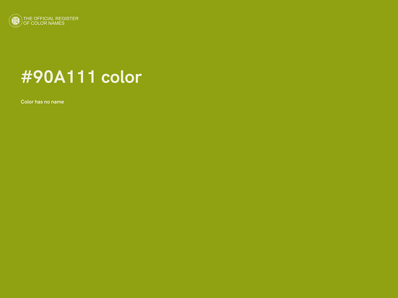 #90A111 color image