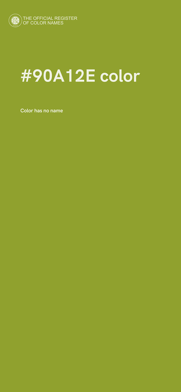 #90A12E color image