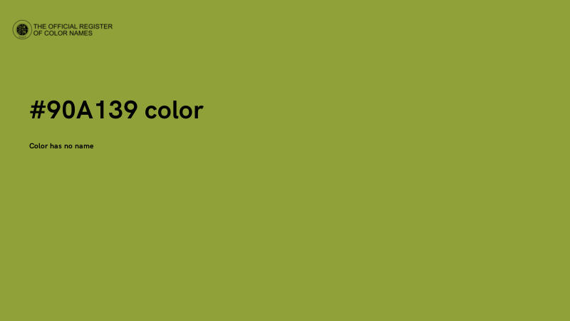 #90A139 color image
