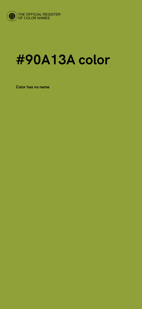 #90A13A color image