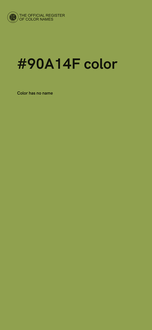 #90A14F color image