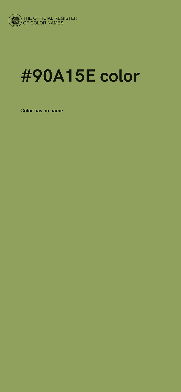 #90A15E color image