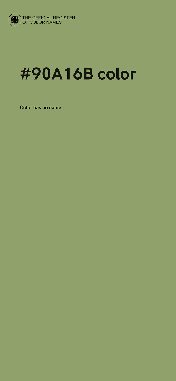 #90A16B color image