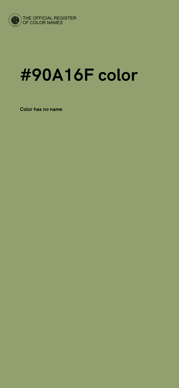 #90A16F color image