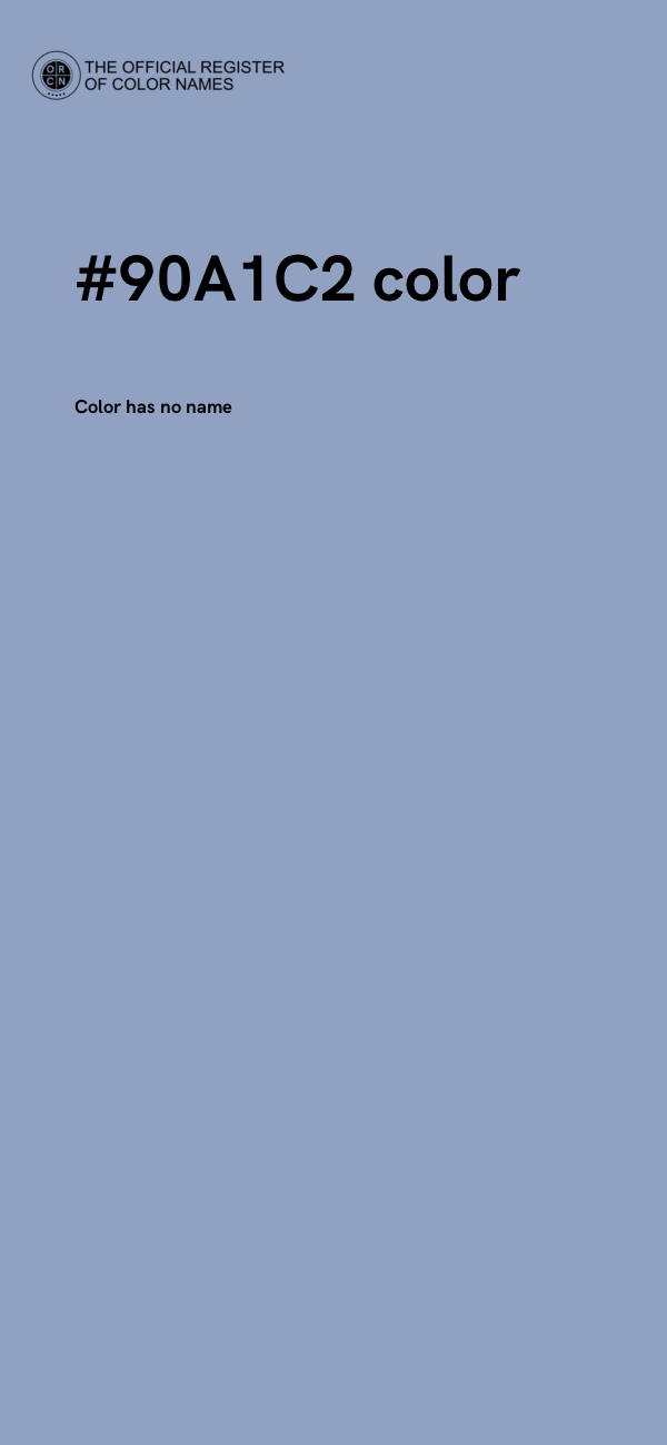 #90A1C2 color image