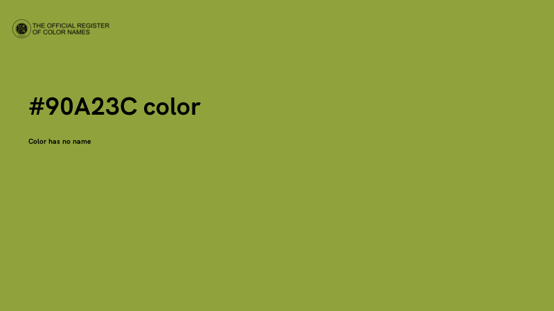 #90A23C color image