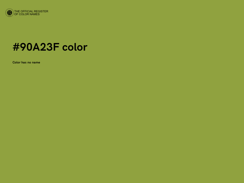 #90A23F color image