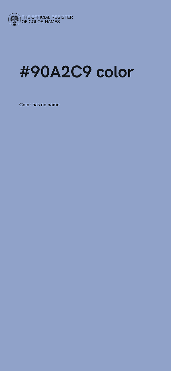 #90A2C9 color image