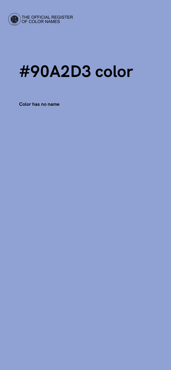 #90A2D3 color image