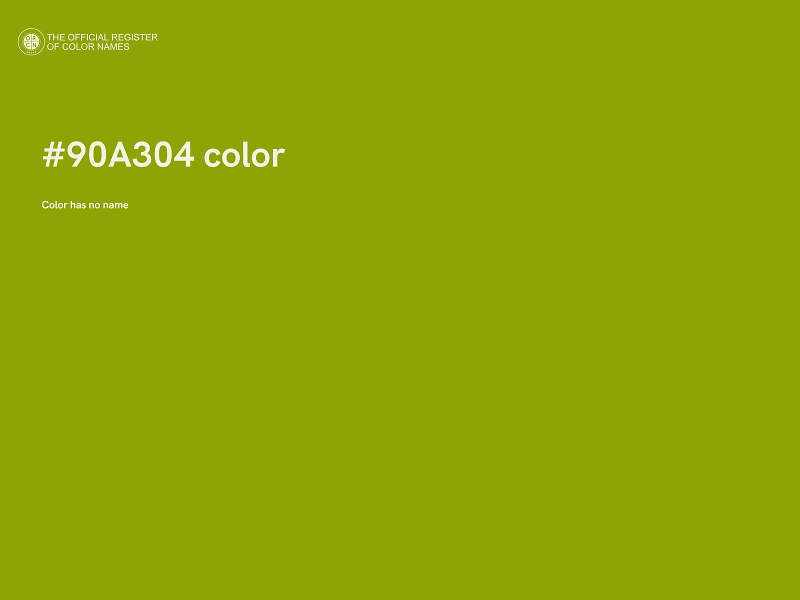 #90A304 color image
