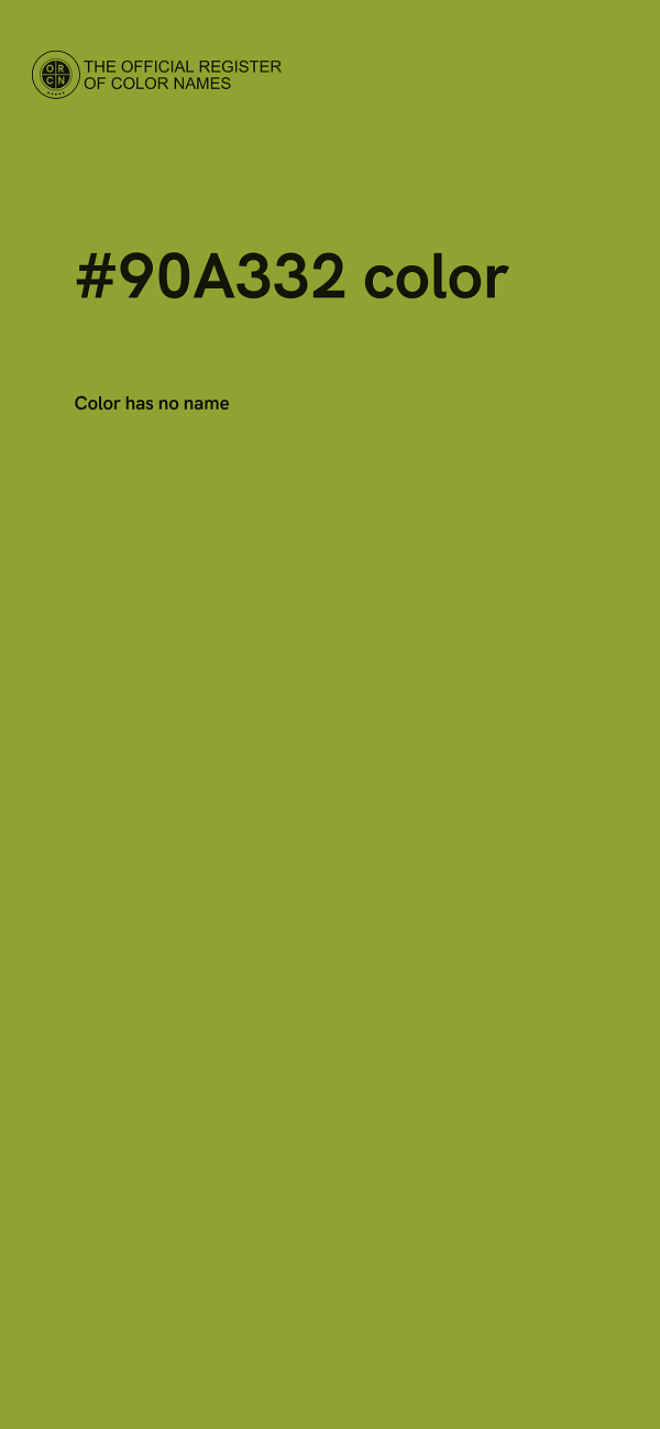 #90A332 color image