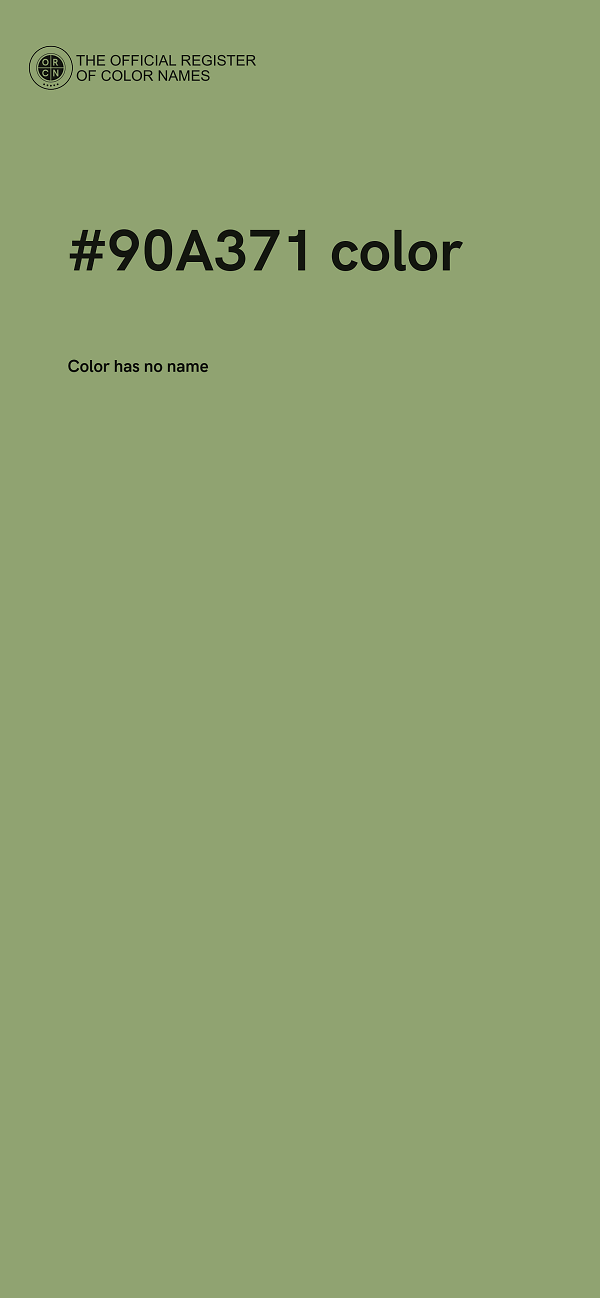 #90A371 color image