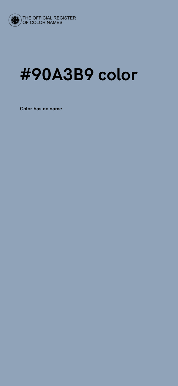 #90A3B9 color image